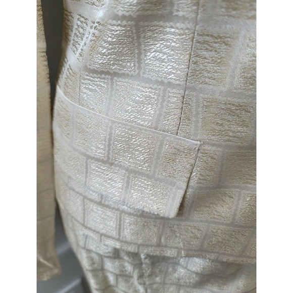 Gantos Vintage Ivory 100% Acetate Fitted Blazer & Skirt 2 Piece Suits Size 8 - Picture 5 of 12